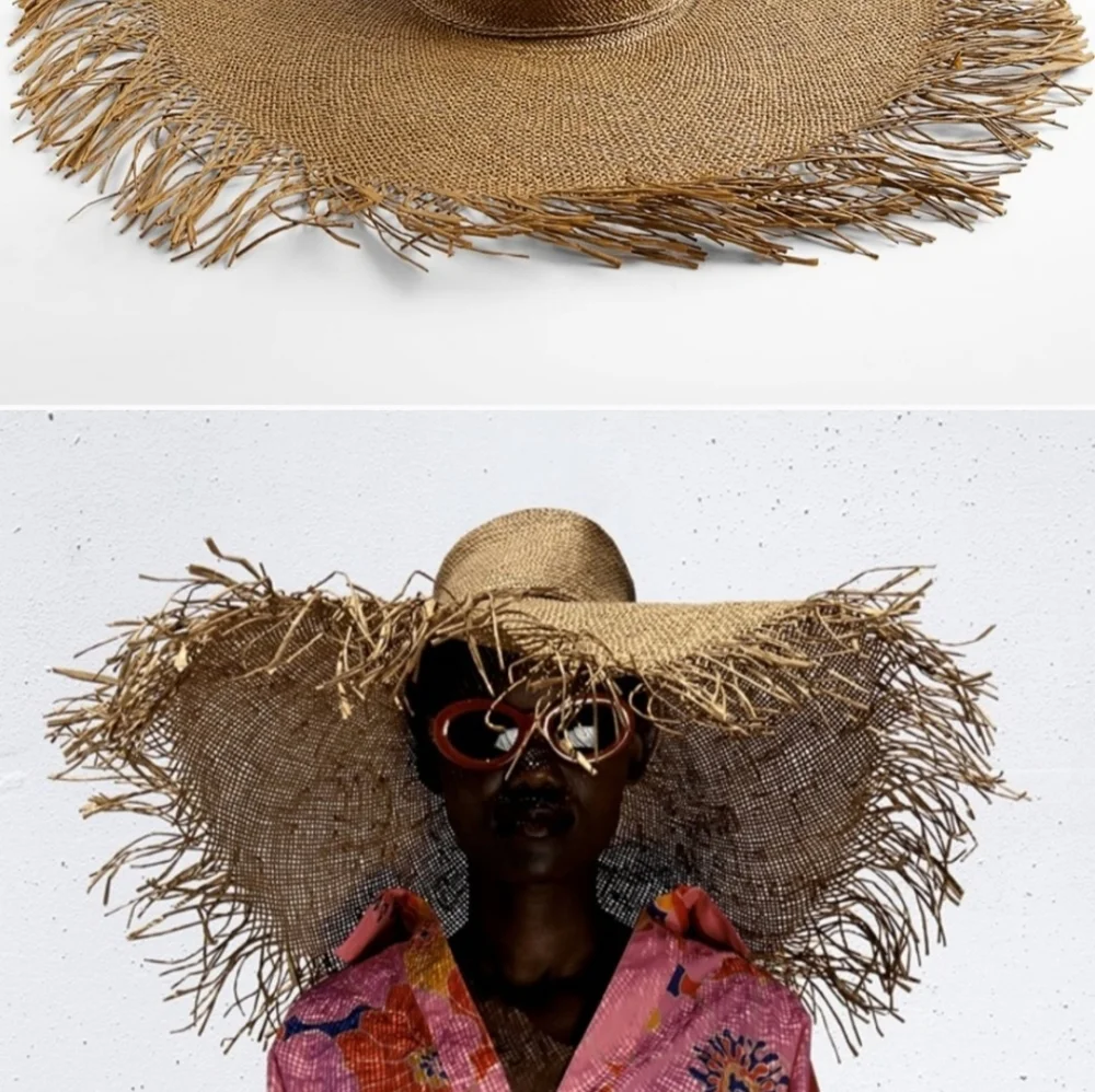 Zara frayed sun hat - Picture 5 of 5